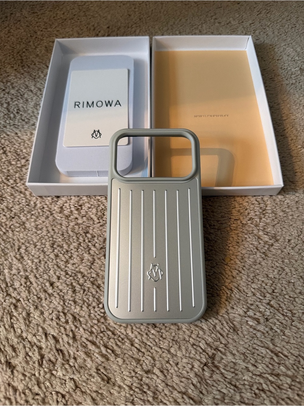 RIMOWA Metallic Silver iPhone 17 Pro Case